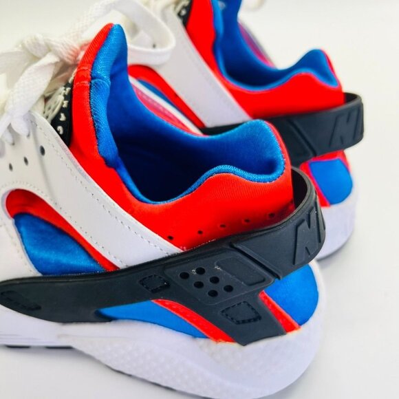 Nike Air Huarache Women's Running Shoes SIze 7 Red, Blue, White DV2220-100 - Picture 12 of 13